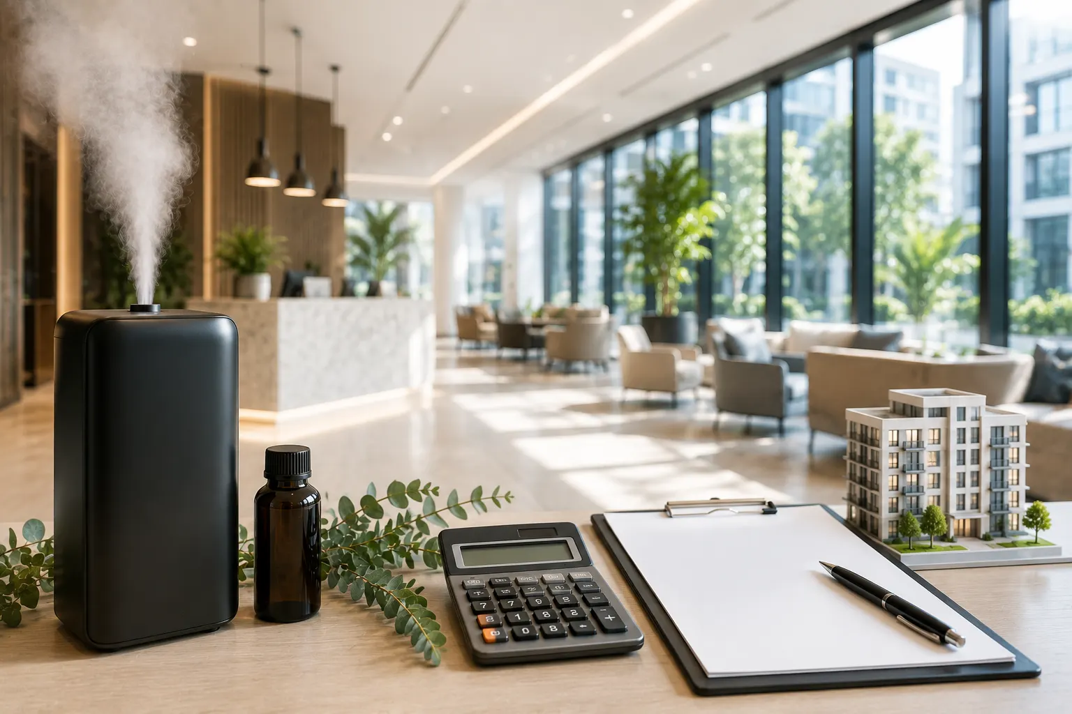Commercial scent marketing cost and scent system planning concept